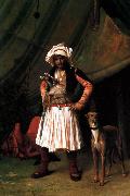 Jean Leon Gerome Bashi-Bazouk and his Dog Sweden oil painting artist
